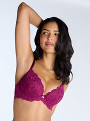 Mollie lace padded plunge bra