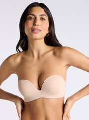Strapless microfibre multiway bra