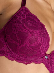 Mollie lace padded plunge bra