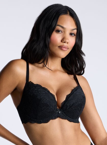 Mollie lace padded plunge bra