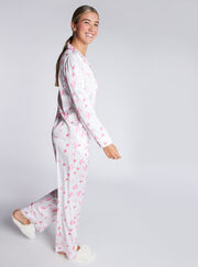 Luxe satin bow pyjama set