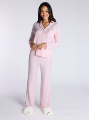 Ribbed modal pyjama top